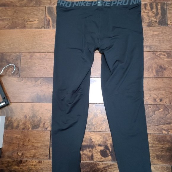 Men`s NIKE  Black sports leggings / Size XXL - Picture 3 of 5